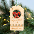 Charger l'image dans la visionneuse de la galerie, Etiquette chaussette de Noël en bois 🍭 SUCRE D'ORGE 🍭